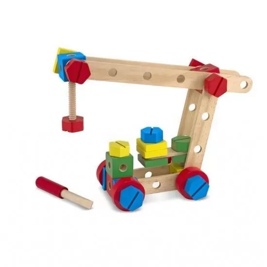 Set din lemn de construit cu suruburi Set din lemn de construit cu suruburi