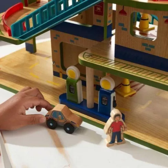 Set garaj cu spalatorie Kidkraft Set garaj cu spalatorie Kidkraft