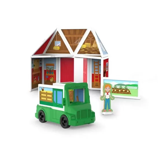 Set magnetic de joaca La Ferma Melissa & Doug 102 piese
