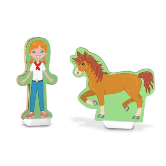 Set magnetic de joaca La Ferma Melissa & Doug 102 piese