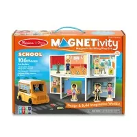 Set magnetic de joaca La Scoala Melissa & Doug 106 piese