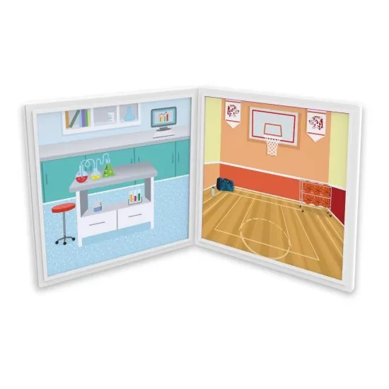 Set magnetic de joaca La Scoala Melissa & Doug 106 piese