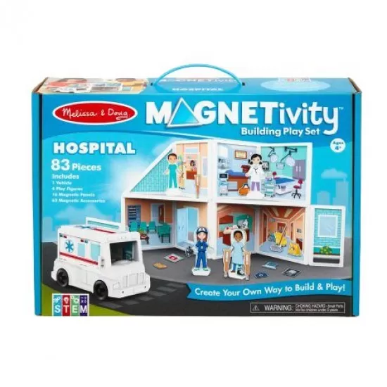 Set magnetic de joaca Spitalul Melissa & Doug 83 piese Set magnetic de joaca Spitalul Melissa & Doug 83 piese