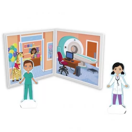 Set magnetic de joaca Spitalul Melissa & Doug 83 piese Set magnetic de joaca Spitalul Melissa & Doug 83 piese