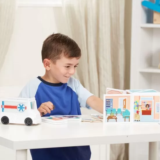 Set magnetic de joaca Spitalul Melissa & Doug 83 piese Set magnetic de joaca Spitalul Melissa & Doug 83 piese