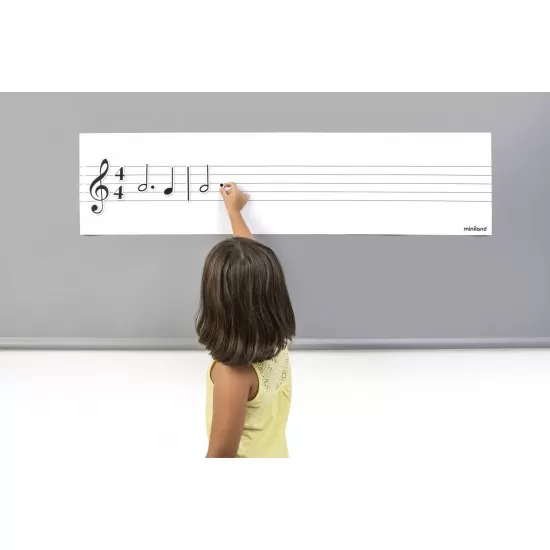 Set portativ audoadeziv cu 85 note muzicale magnetice