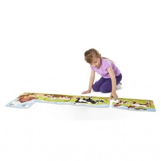 Set puzzle podea conectabile Ferma Melissa and Doug Set puzzle podea conectabile Ferma Melissa and Doug