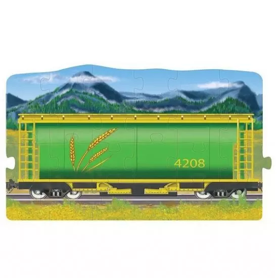 Set puzzle podea conectabile Trenuri Melissa and Doug Set puzzle podea conectabile Trenuri Melissa and Doug