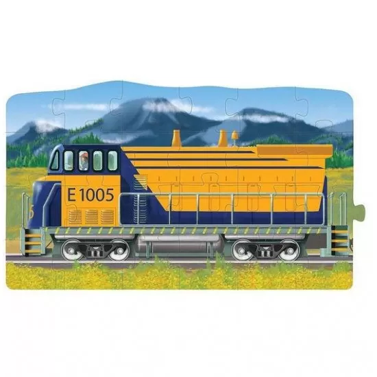Set puzzle podea conectabile Trenuri Melissa and Doug Set puzzle podea conectabile Trenuri Melissa and Doug