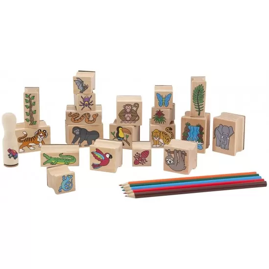 Set stampile Jungla Melissa and Doug Set stampile Jungla Melissa and Doug