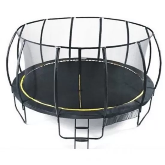 Set trambulina 427 cm cu plasa si scarita Ookee Jump Carbon Set trambulina 427 cm cu plasa si scarita Ookee Jump Carbon