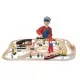 Set Trenulet din lemn cu depou Melissa and Doug Set Trenulet din lemn cu depou Melissa and Doug