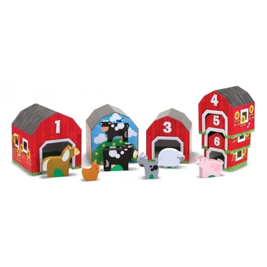 Sortator de forme Casuta cu animale Melissa and Doug