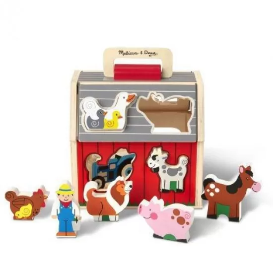 Sortator de forme Ferma animalelor - Melissa & Doug Sortator de forme Ferma animalelor - Melissa & Doug