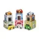Sortator de forme Melissa and Doug - Piramida cu masinute