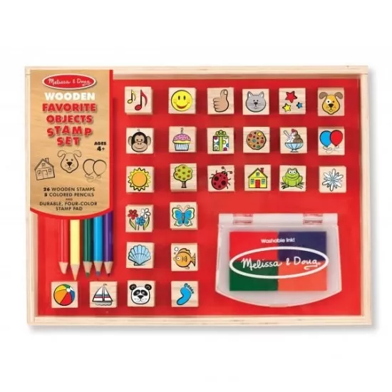 Stampile Melissa and Doug - Obiectele preferate Stampile Melissa and Doug - Obiectele preferate