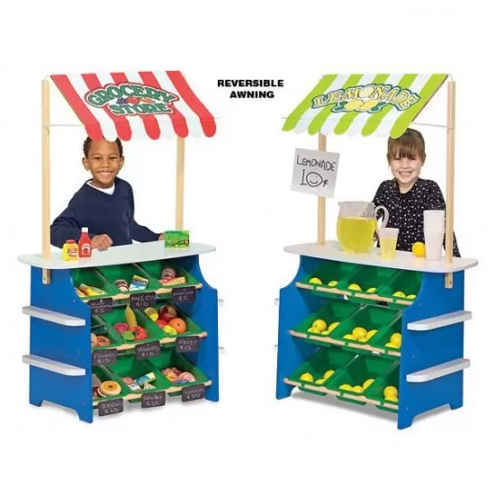 Stand de joaca din lemn Fructe si legume Stand de joaca din lemn Fructe si legume