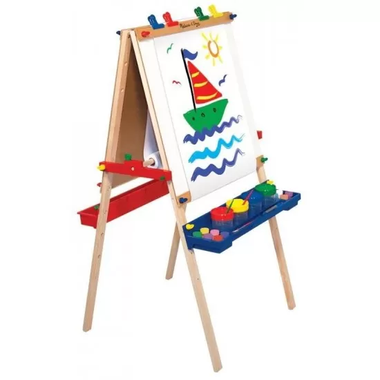Tabla de scris reglabila cu sevalet lemn - Melissa and Doug Tabla de scris reglabila cu sevalet lemn - Melissa and Doug