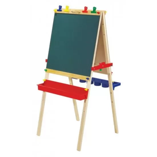 Tabla de scris reglabila cu sevalet lemn - Melissa and Doug Tabla de scris reglabila cu sevalet lemn - Melissa and Doug