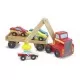 Transportor de masini cu elevator magnetic Melissa and Doug Transportor de masini cu elevator magnetic Melissa and Doug