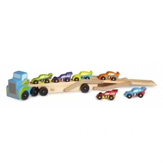 Transportor de masini gigant Melissa and Doug Transportor de masini gigant Melissa and Doug
