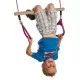 Trapez din lemn cu inele din plastic - PP - mov Trapez din lemn cu inele din plastic - PP - mov
