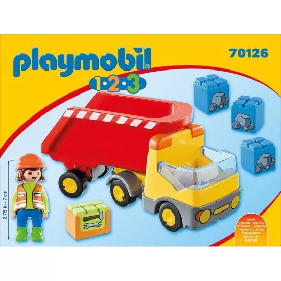Playmobil 1.2.3 - Basculanta rosie Playmobil 1.2.3 - Basculanta rosie