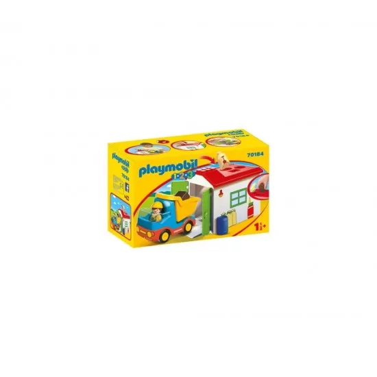 Playmobil 1.2.3 - Casuta cu forme si basculanta Playmobil 1.2.3 - Casuta cu forme si basculanta