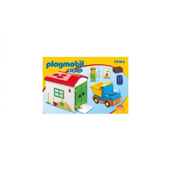 Playmobil 1.2.3 - Casuta cu forme si basculanta Playmobil 1.2.3 - Casuta cu forme si basculanta