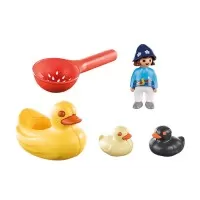 Playmobil 1.2.3 - Familie de ratuste pe apa