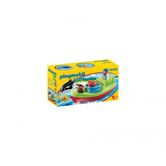 Playmobil 1.2.3 - Pescar cu barca Playmobil 1.2.3 - Pescar cu barca