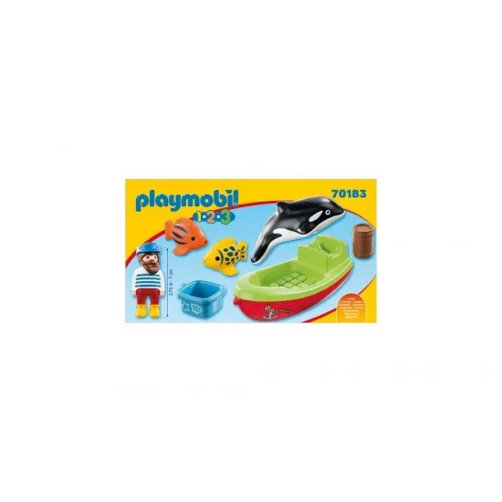 Playmobil 1.2.3 - Pescar cu barca Playmobil 1.2.3 - Pescar cu barca
