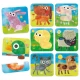 8 puzzleuri progresive animale de la ferma Headu 8 puzzleuri progresive animale de la ferma Headu