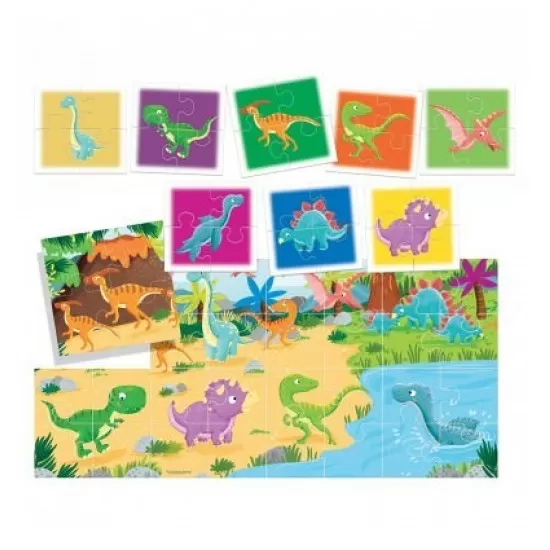 Puzzle Dinozauri 8+1 Headu Puzzle Dinozauri 8+1 Headu