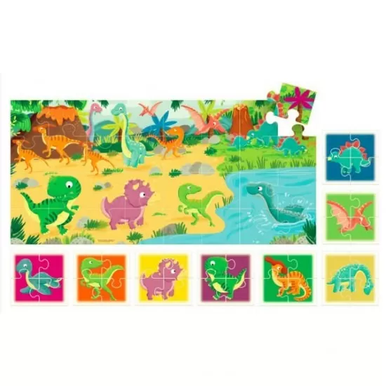 Puzzle Dinozauri 8+1 Headu Puzzle Dinozauri 8+1 Headu