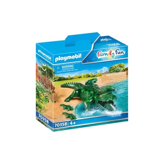 Playmobil Family Fun - aligator cu pui Playmobil Family Fun - aligator cu pui