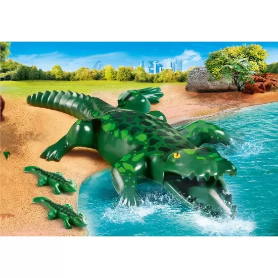 Playmobil Family Fun - aligator cu pui Playmobil Family Fun - aligator cu pui