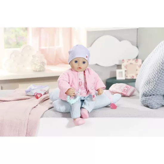 Set Baby Annabell - Cutie cu hainute si accesorii 43 cm
