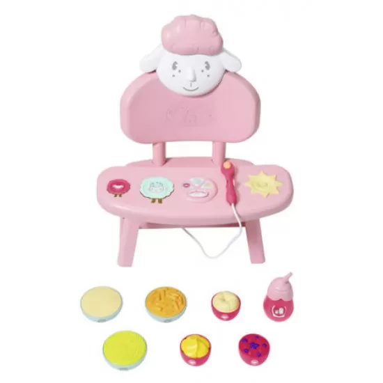 Masuta cu scaunel pentru papusa Baby Annabell