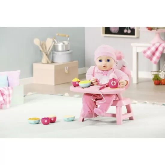 Masuta cu scaunel pentru papusa Baby Annabell