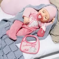 Papusa interactiva Baby Annabell cu corp moale 43 cm