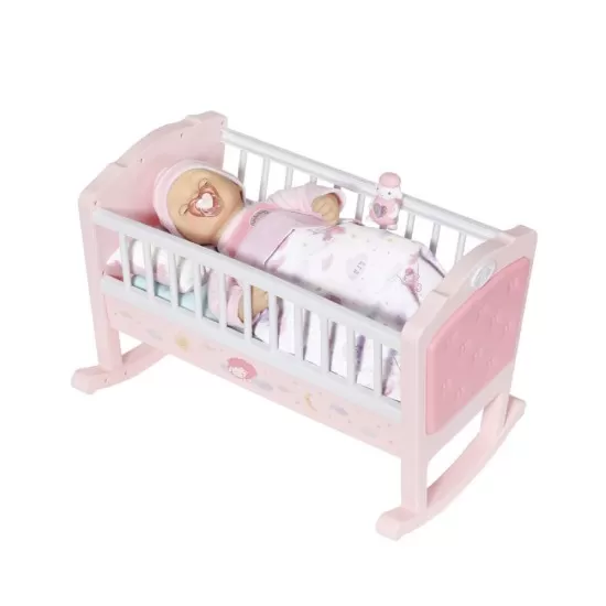 Patut cu melodii si sistem de leganare pentru papusa Baby Annabell Patut cu melodii si sistem de leganare pentru papusa Baby Annabell