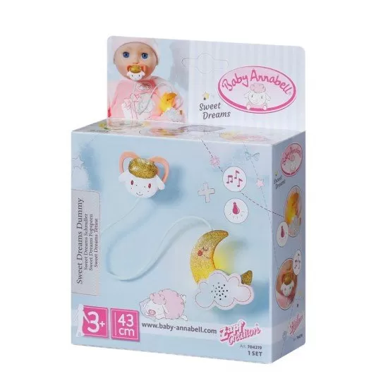 Suzeta cu lumina si cantece 43 cm pentru papusa Baby Annabell Suzeta cu lumina si cantece 43 cm pentru papusa Baby Annabell