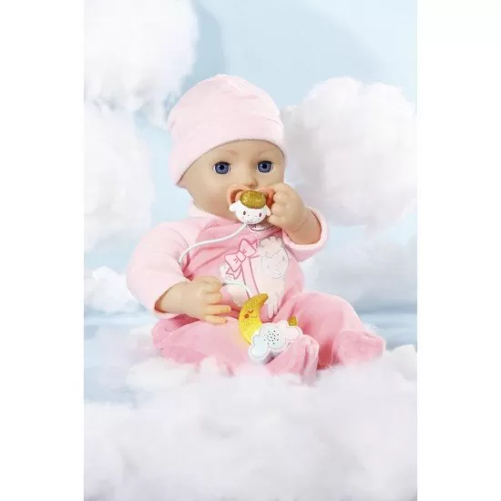 Suzeta cu lumina si cantece 43 cm pentru papusa Baby Annabell Suzeta cu lumina si cantece 43 cm pentru papusa Baby Annabell
