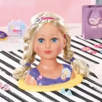 Cap papusa pentru coafat surioara Baby Born cu 27 accesorii
