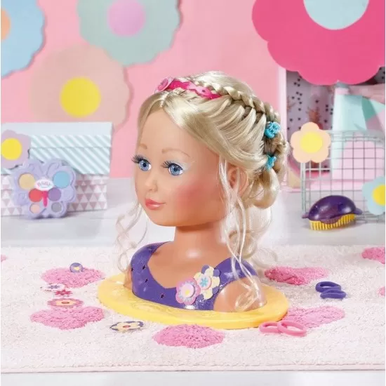 Cap papusa pentru coafat surioara Baby Born cu 27 accesorii Cap papusa pentru coafat surioara Baby Born cu 27 accesorii