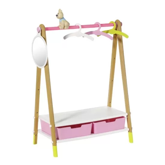 Cuier haine cu spatiu de depozitare pentru papusi Baby Born