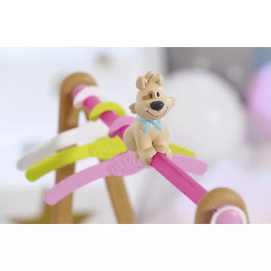 Cuier haine cu spatiu de depozitare pentru papusi Baby Born