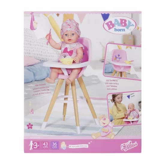 Scaun inalt pentru papusi Baby Born Scaun inalt pentru papusi Baby Born