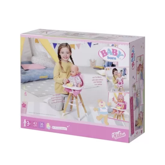 Scaun inalt pentru papusi Baby Born Scaun inalt pentru papusi Baby Born